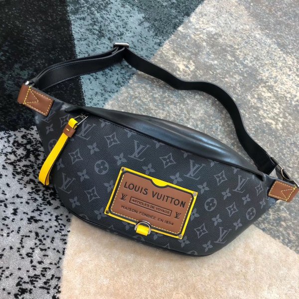 Shop Louis Vuitton M45220 Discovery Bumbag Monogram Eclipse Canvas